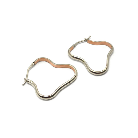MON - Boucles d'oreilles argent et cuivre Curves07