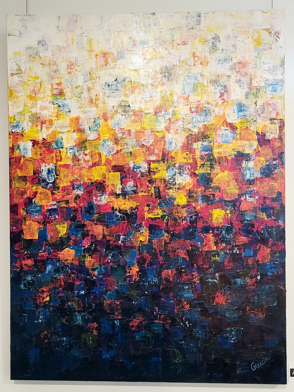 Émergence - tableau 40 x 30 à l'acrylique