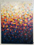 Émergence - tableau 40 x 30 à l'acrylique