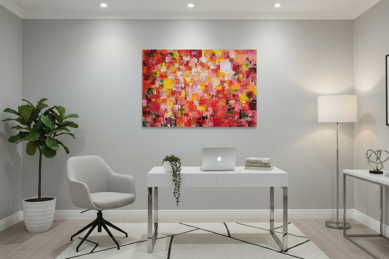 Forte et fière - tableau 24 x 36 à l'acrylique