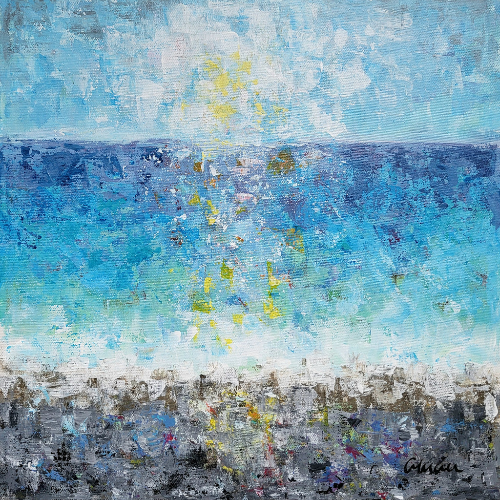 Giant Horizon - 12 x 12 acrylic painting