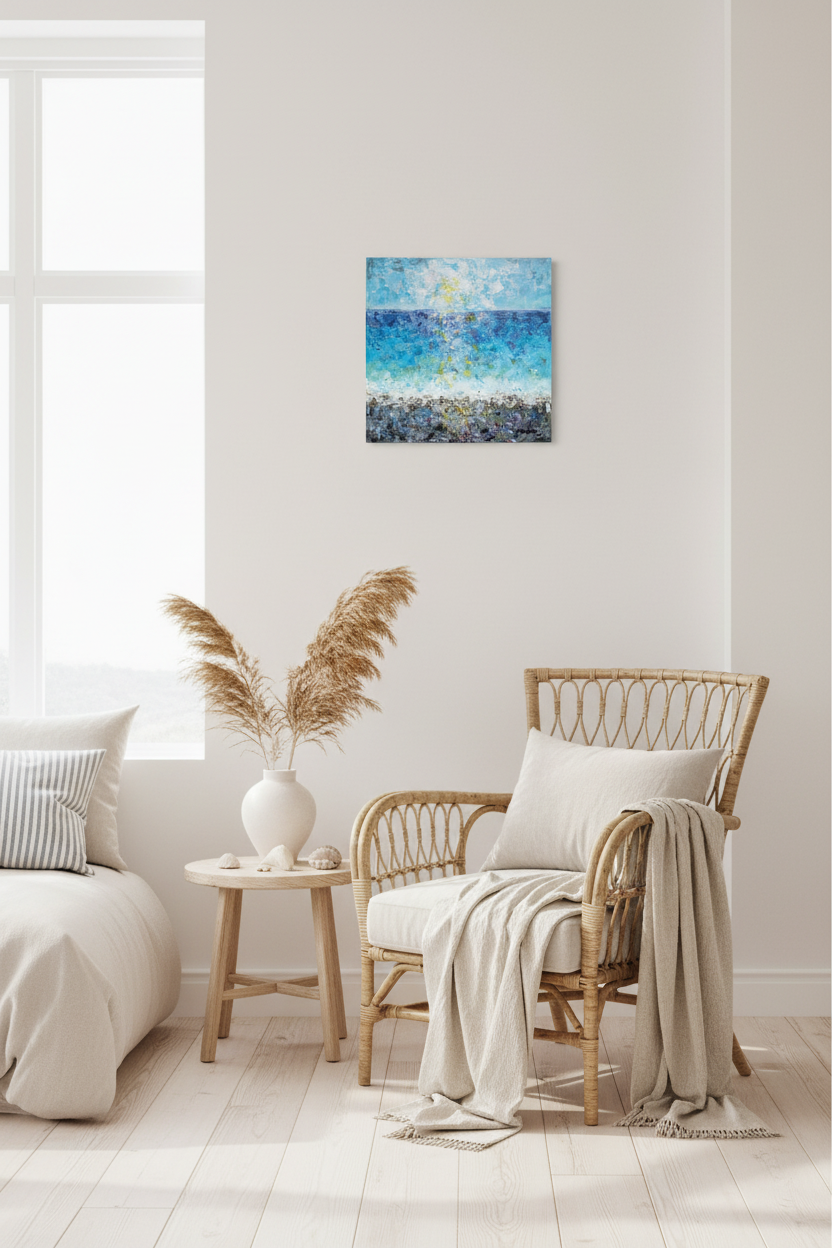 Giant Horizon - 12 x 12 acrylic painting