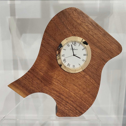 HPEL - Horloge en bois 6 ´ sur une patte, acajou et noyer KP-B155-05 - Christine Mercier atelier-boutique