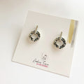 SEY - Boucles d'oreilles en argent, beigne et bâtonnet. PE23-04
