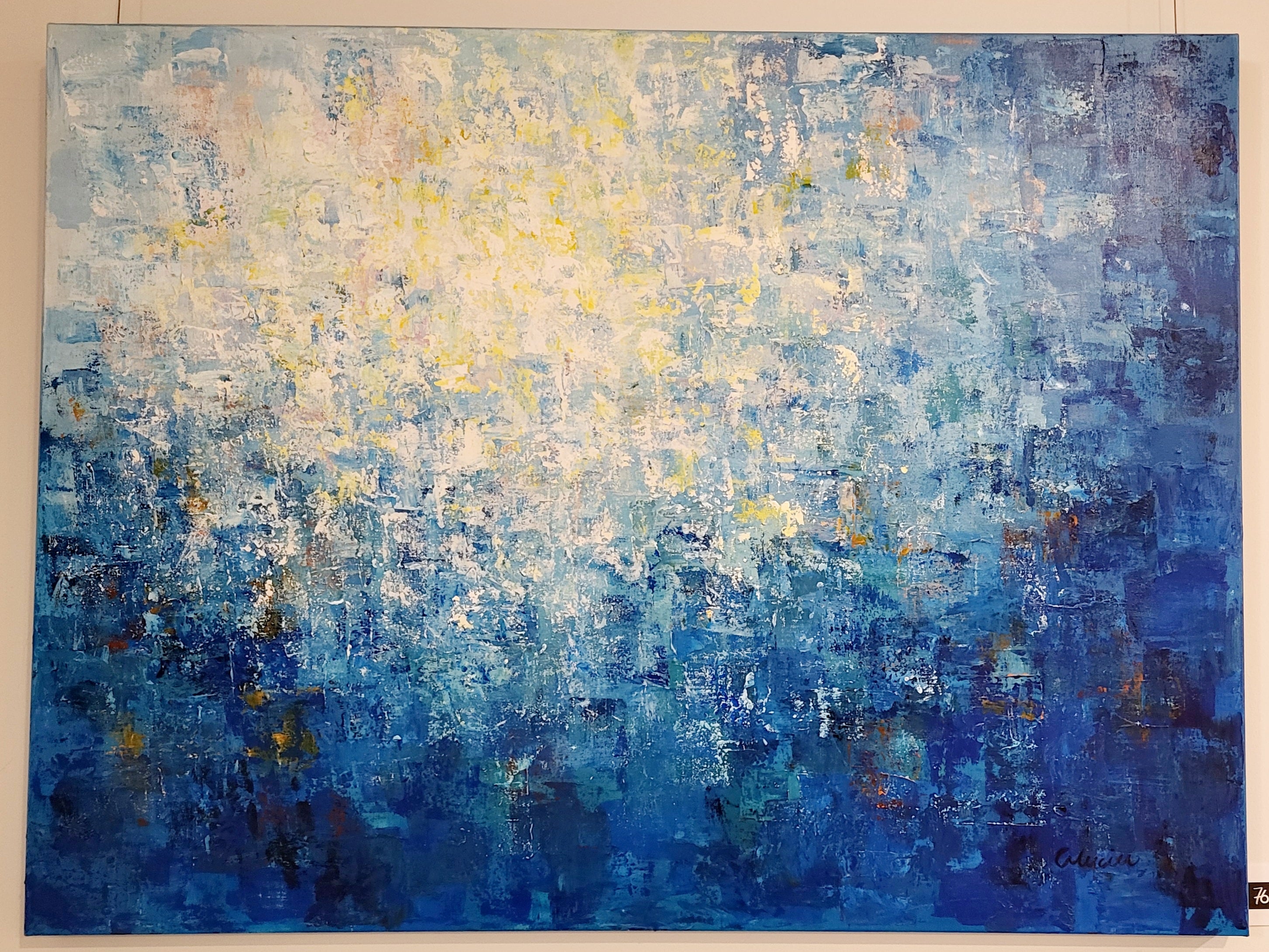 Inébranlablement - tableau 30 x 40 à l'acrylique par Christine Mercier