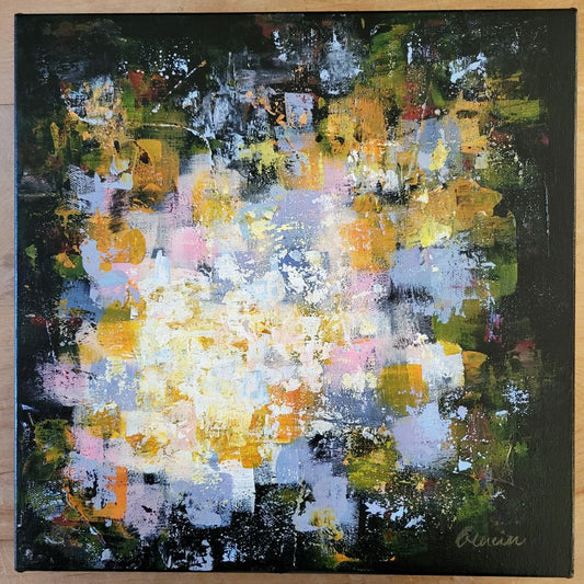 L'Abondance - tableau 12 x 12 à l'acrylique