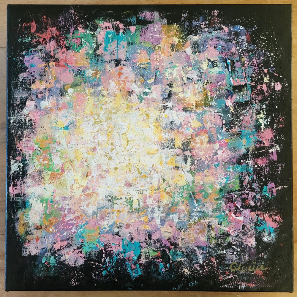 La Douceur - tableau 12 x 12 à l'acrylique