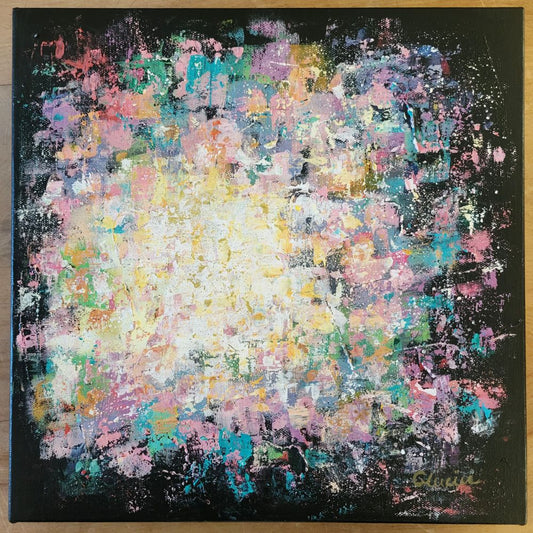 La Douceur - tableau 12 x 12 à l'acrylique