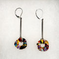 Boucles d'oreilles colorées en verre fusionné - Laparé bijoux