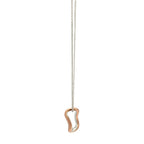 MON - Collier argent et cuivre - Curves11
