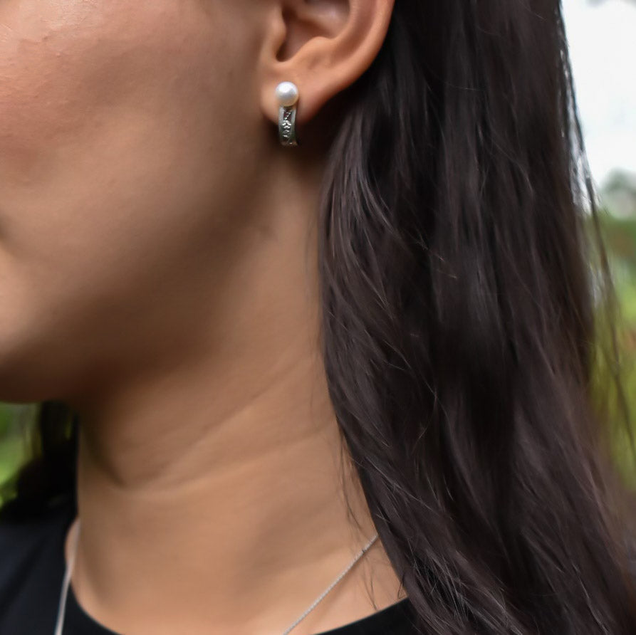 Boucles d'oreilles Sofia - Rose Perle