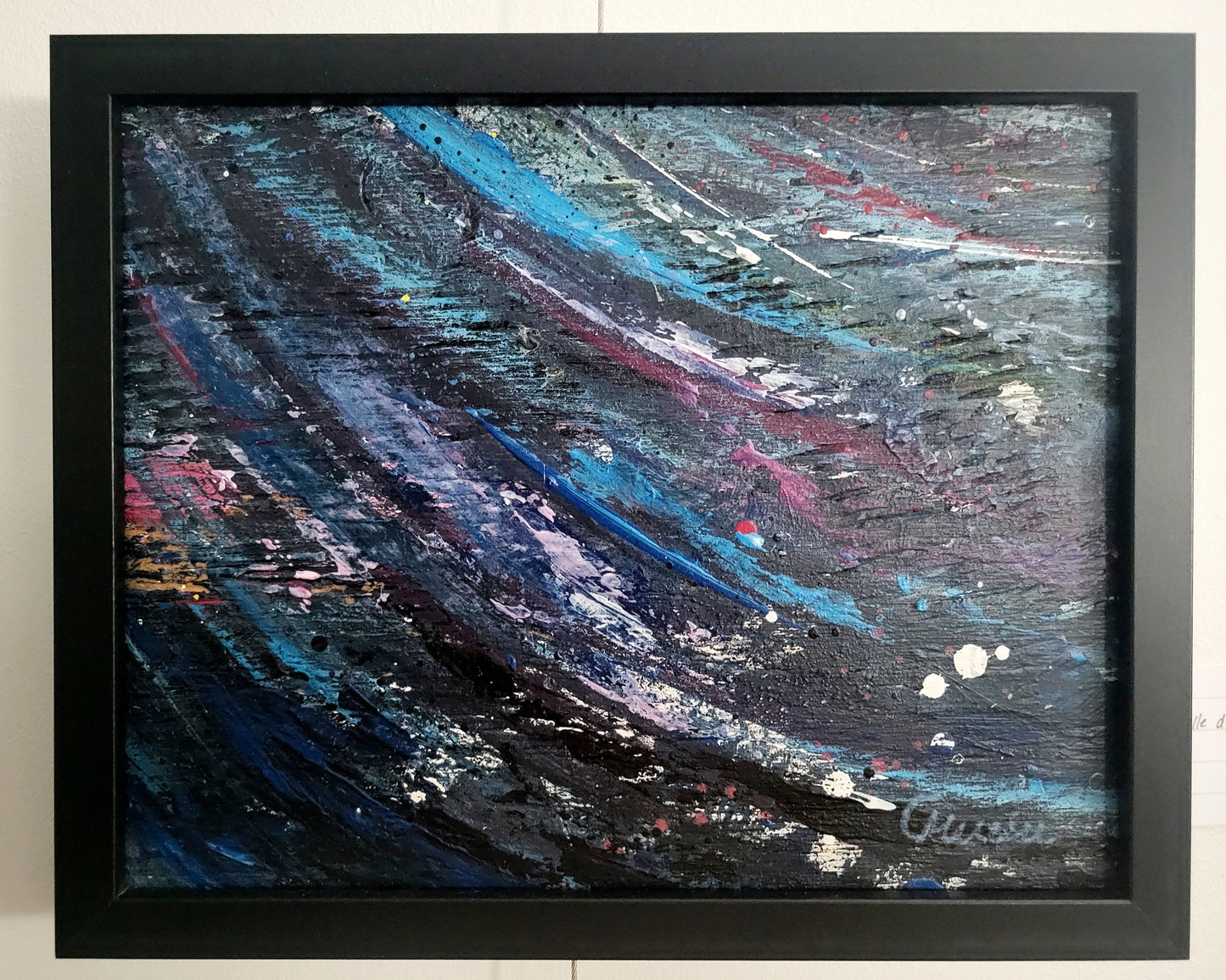 ''Parcelle d'harmonie" tableau 8 x 10 à l'acrylique, encadrée