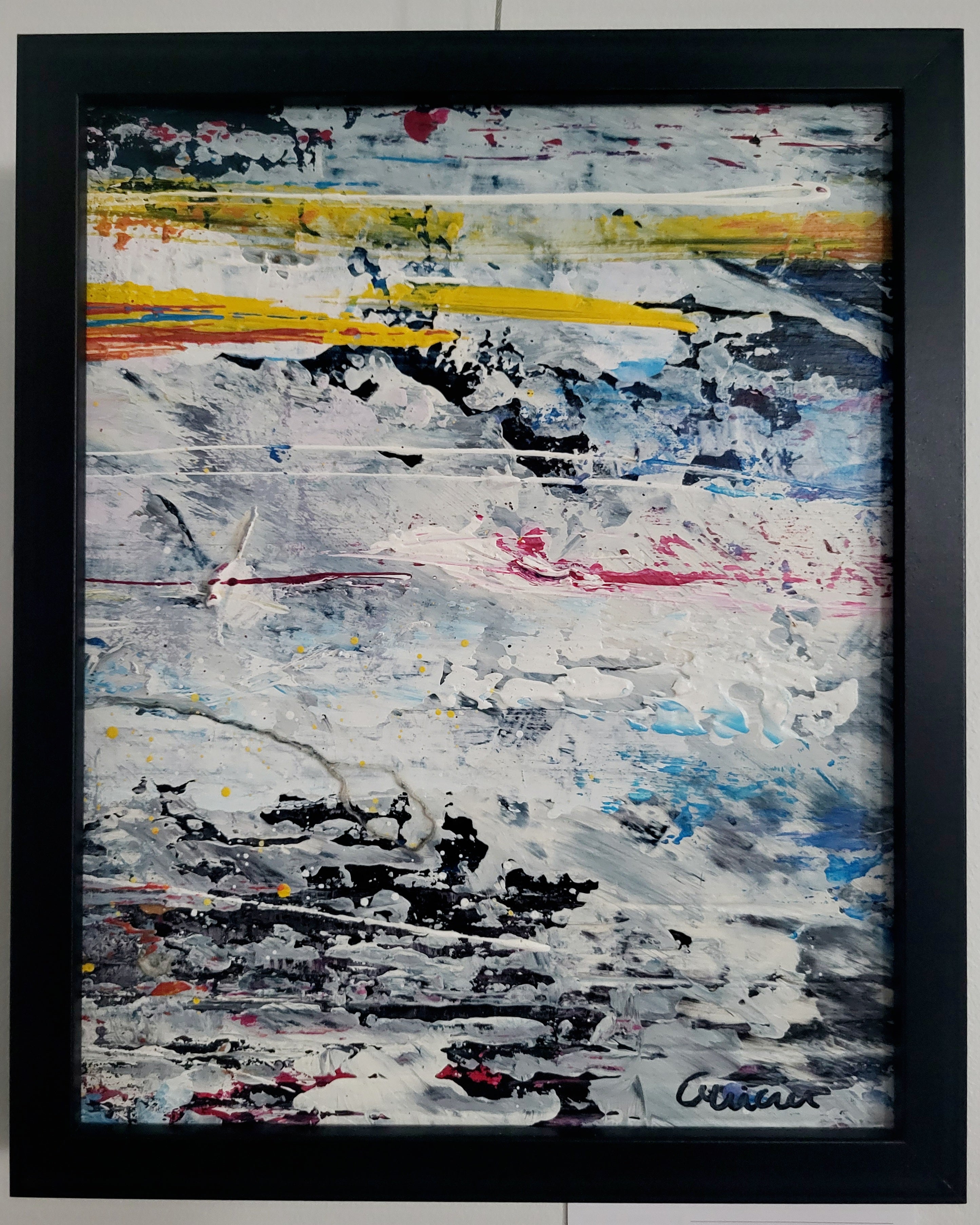 Parcelle de résilience - tableau 8 x 10 à l'acrylique, encadré