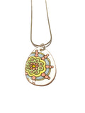 Pendentif (grand œuf) en émail sur cuivre - Collection Bella