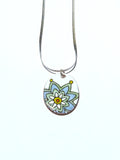 Pendentif (ovale) en émail sur cuivre - Collection Bella