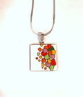 Pendentif (carré) en émail sur cuivre - Collection Fiesta 2