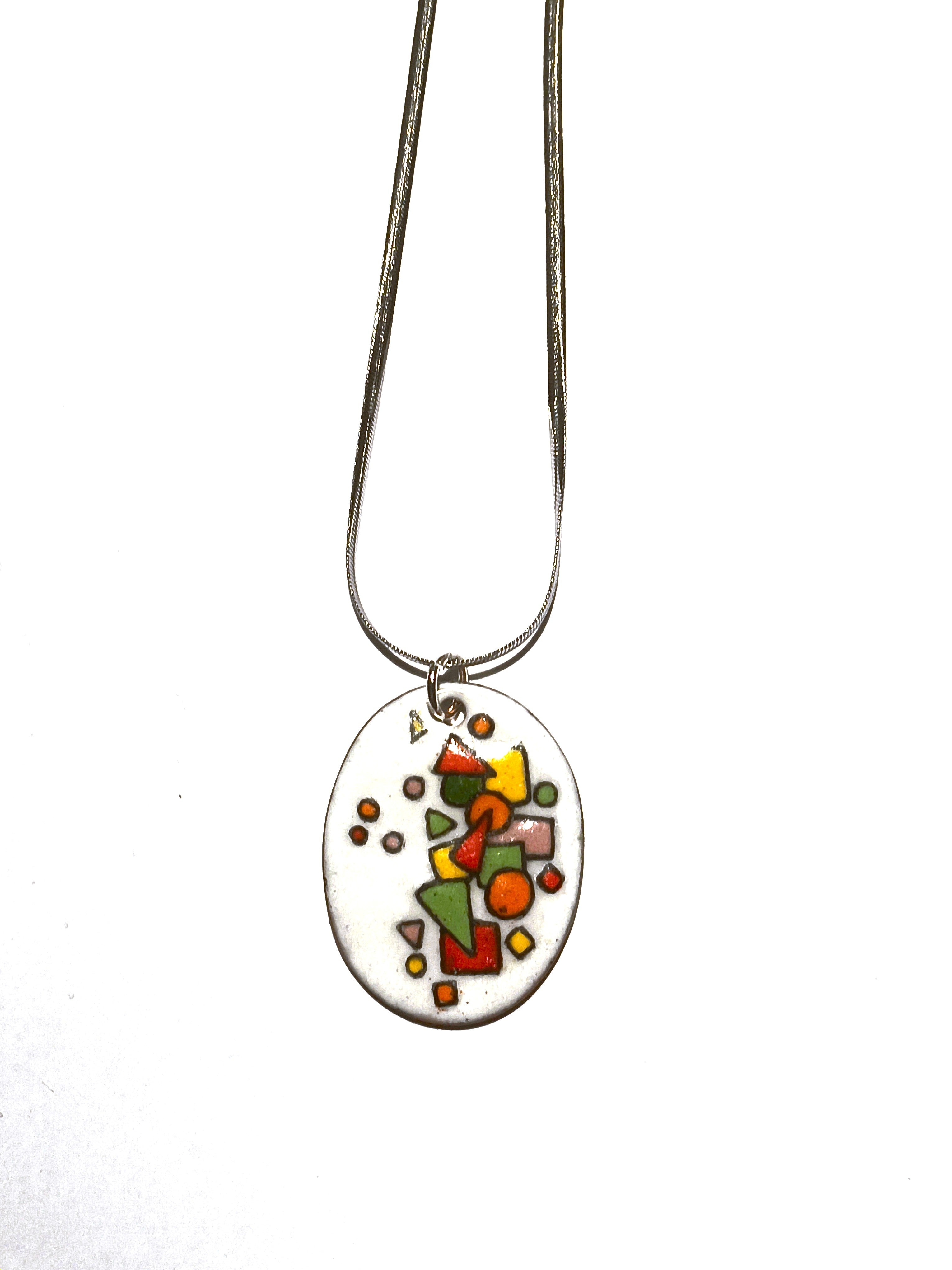 Pendentif (ovale) en émail sur cuivre - Collection Fiesta 2