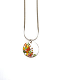 Pendentif (moyen rond) en émail sur cuivre - Collection Fiesta 2