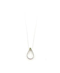 Pendentif goutte double argent et peridot Sey Gou-02