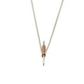 MON - Collier argent et cuivre Pli11