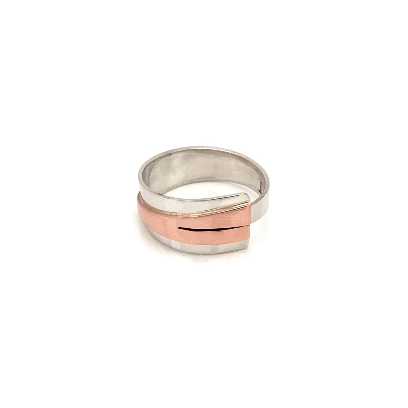 MON - Bague argent et cuivre Sha21