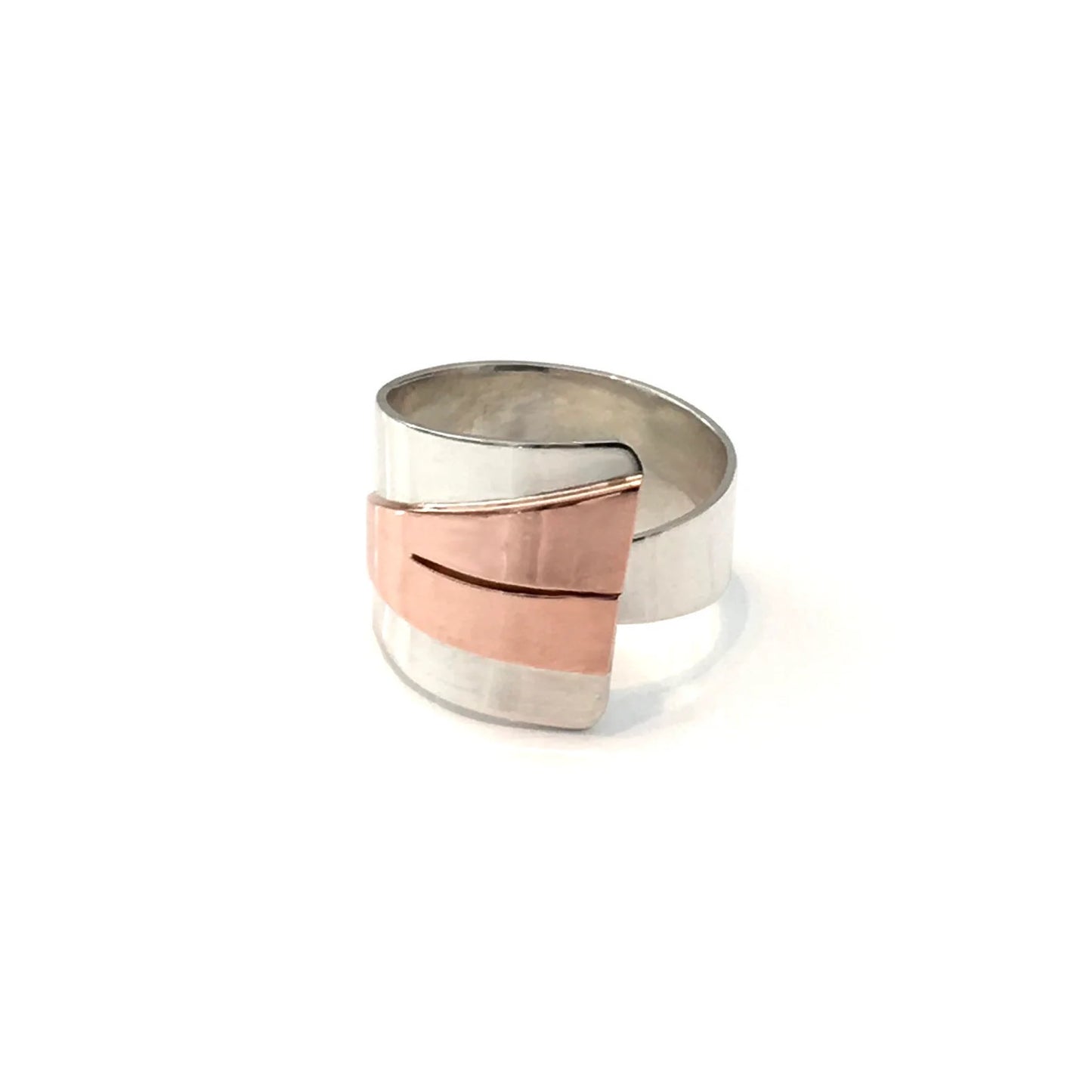 MON - Bague argent et cuivre Sha22