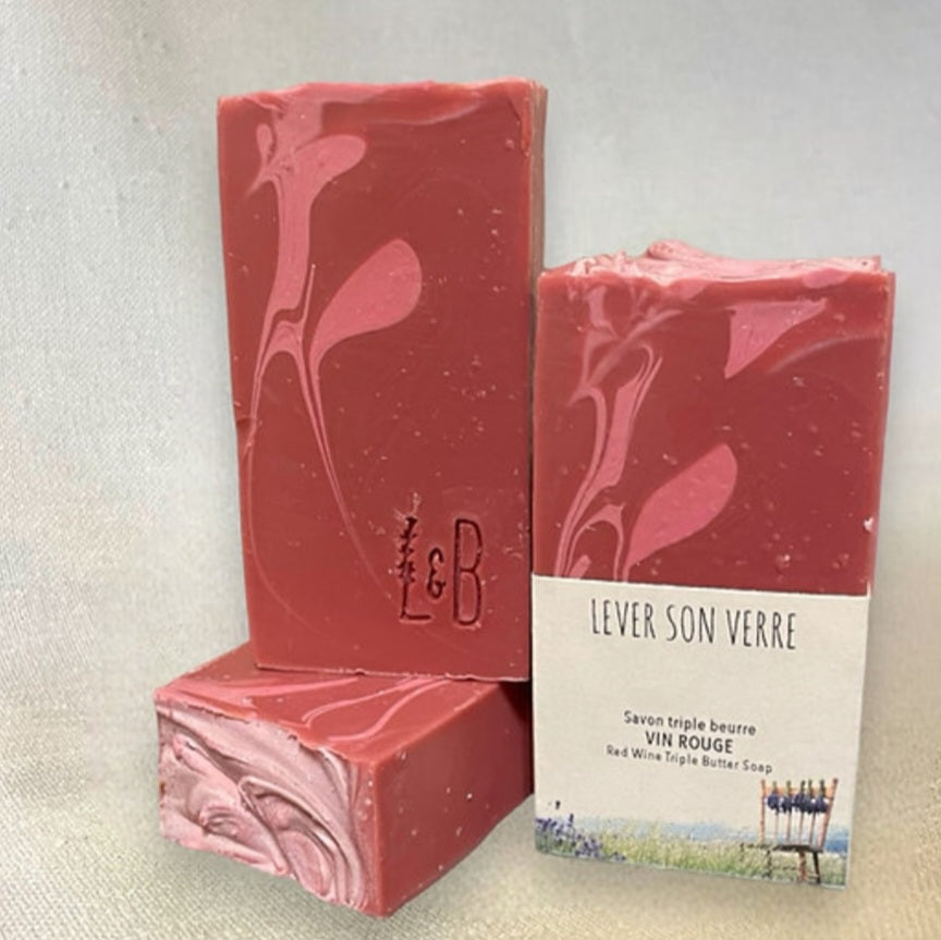 Savon "Lever son verre" vin rouge