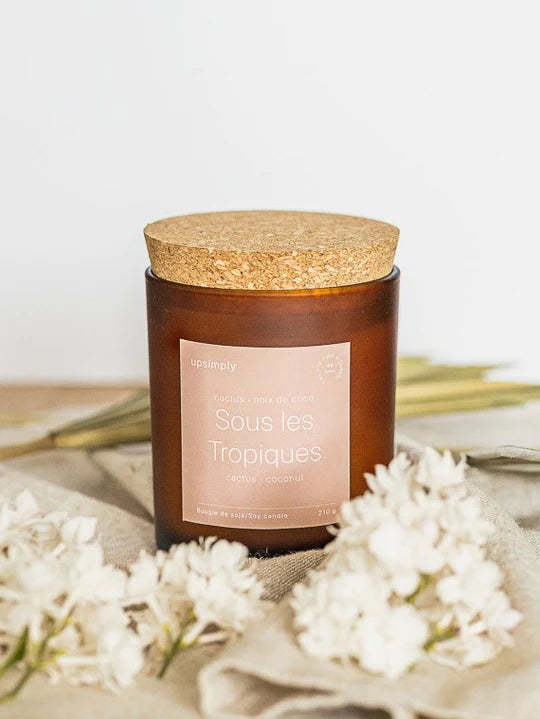 Bougie de soja 8 oz - UpSimply