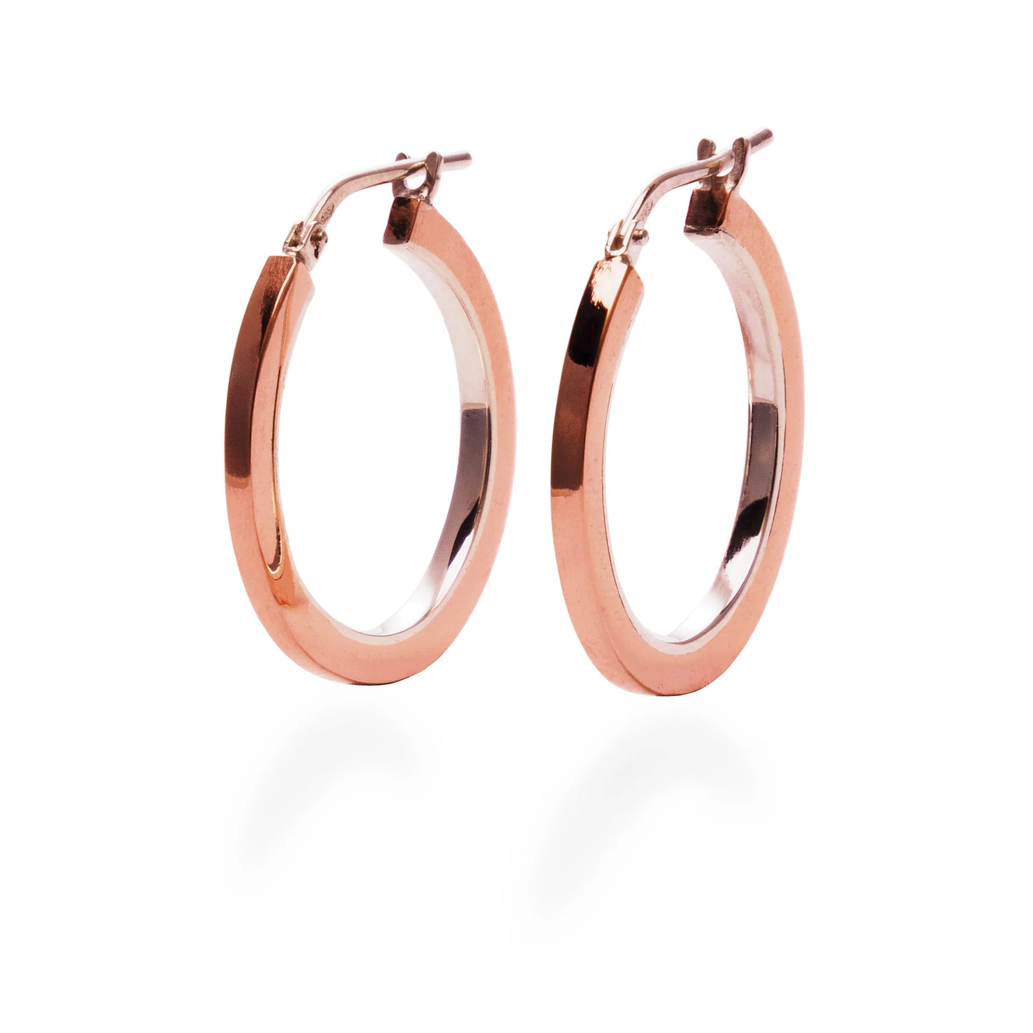 MON - Boucles d'oreilles argent et cuivre Stack05