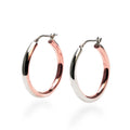 MON - Boucles d'oreilles argent et cuivre Stack06