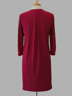 Robe Lucie couleurs vives - manches trois-quarts et plis creux