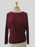 Haut Brigitte manches longues en jersey de bambou.