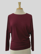 Haut Brigitte manches longues en jersey de bambou.