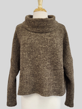 Haut ample à manches longues en tricot de laine