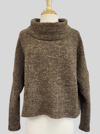 Haut ample à manches longues en tricot de laine