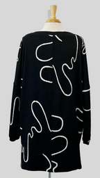 Robe/tunique Nadine en taille unique, motif abstrait