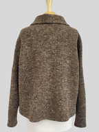 Haut ample à manches longues en tricot de laine