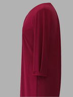 Robe Lucie couleurs vives - manches trois-quarts et plis creux