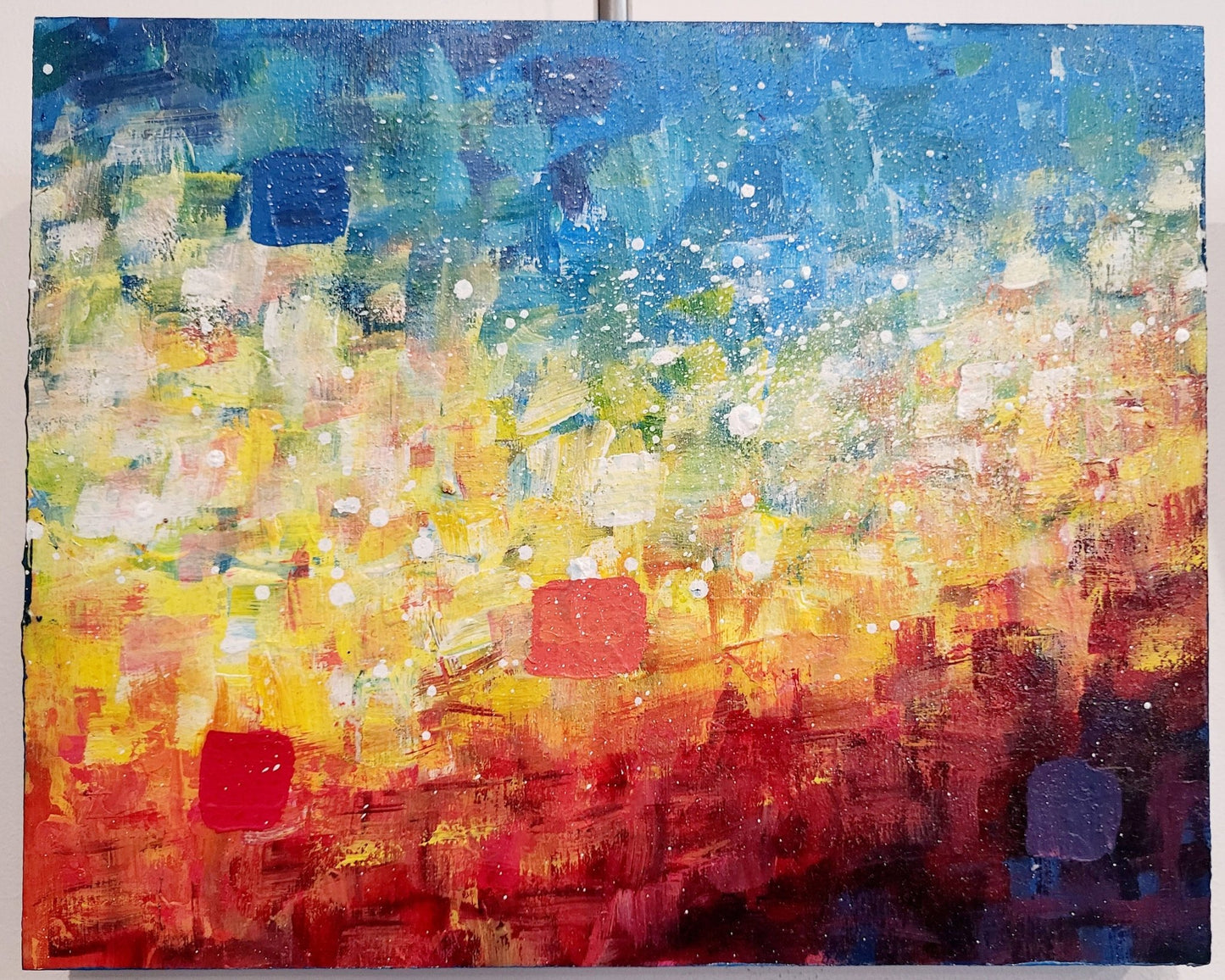 "Clair - obscur" triptyque 8 x 30 à l'acrylique - Christine Mercier atelier - boutique - Christine Mercier art