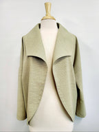 ''Lola'' veste ample en pure laine ultra fine, vert sauge - Christine Mercier atelier - boutique - Christine Mercier