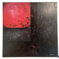 "Mondrianité" tableau 24 x 24 à l'acrylique - Christine Mercier atelier - boutique - Christine Mercier art