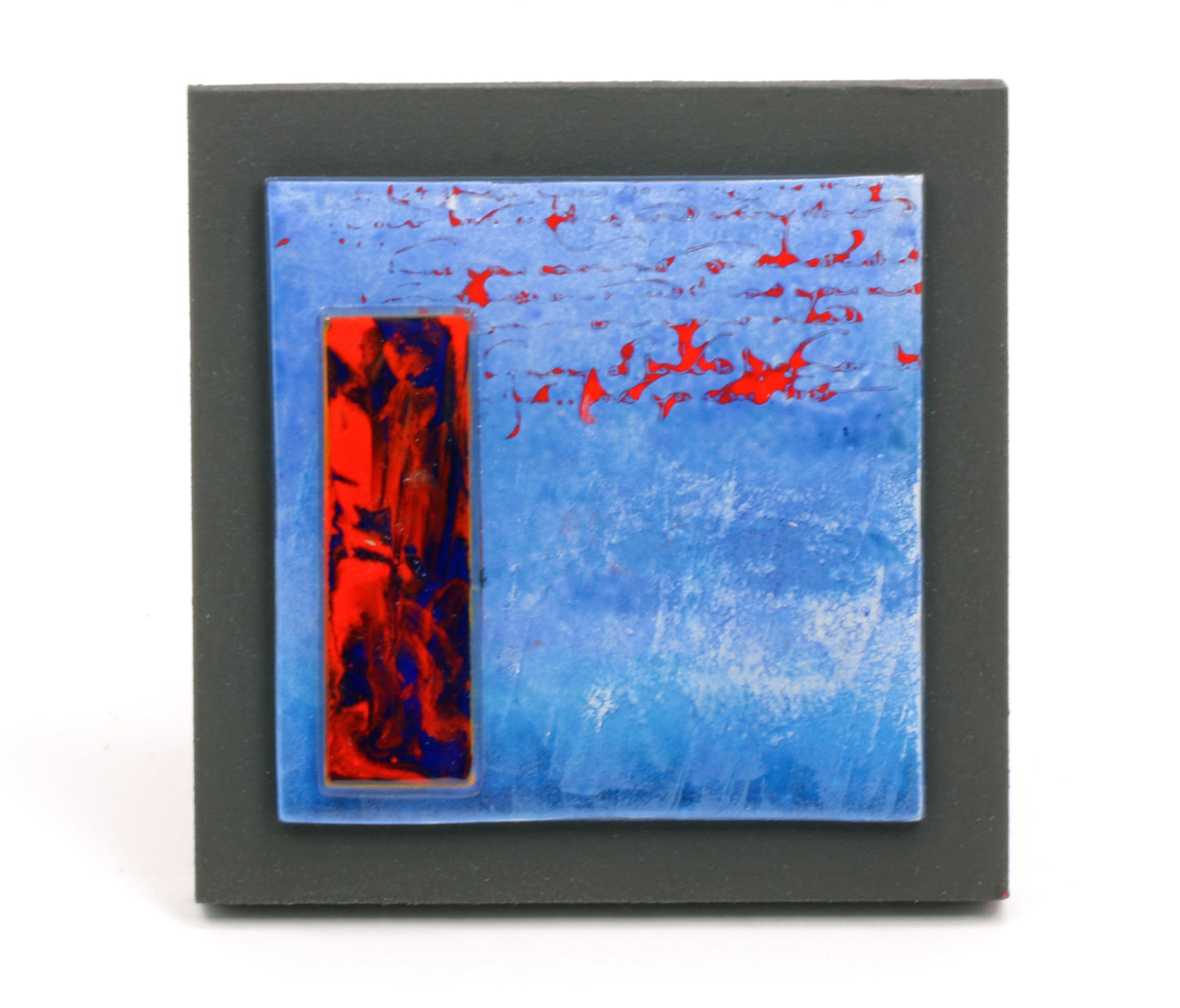 Réflexion sur la dévastation - Oeuvre murale de Enora verre d'art