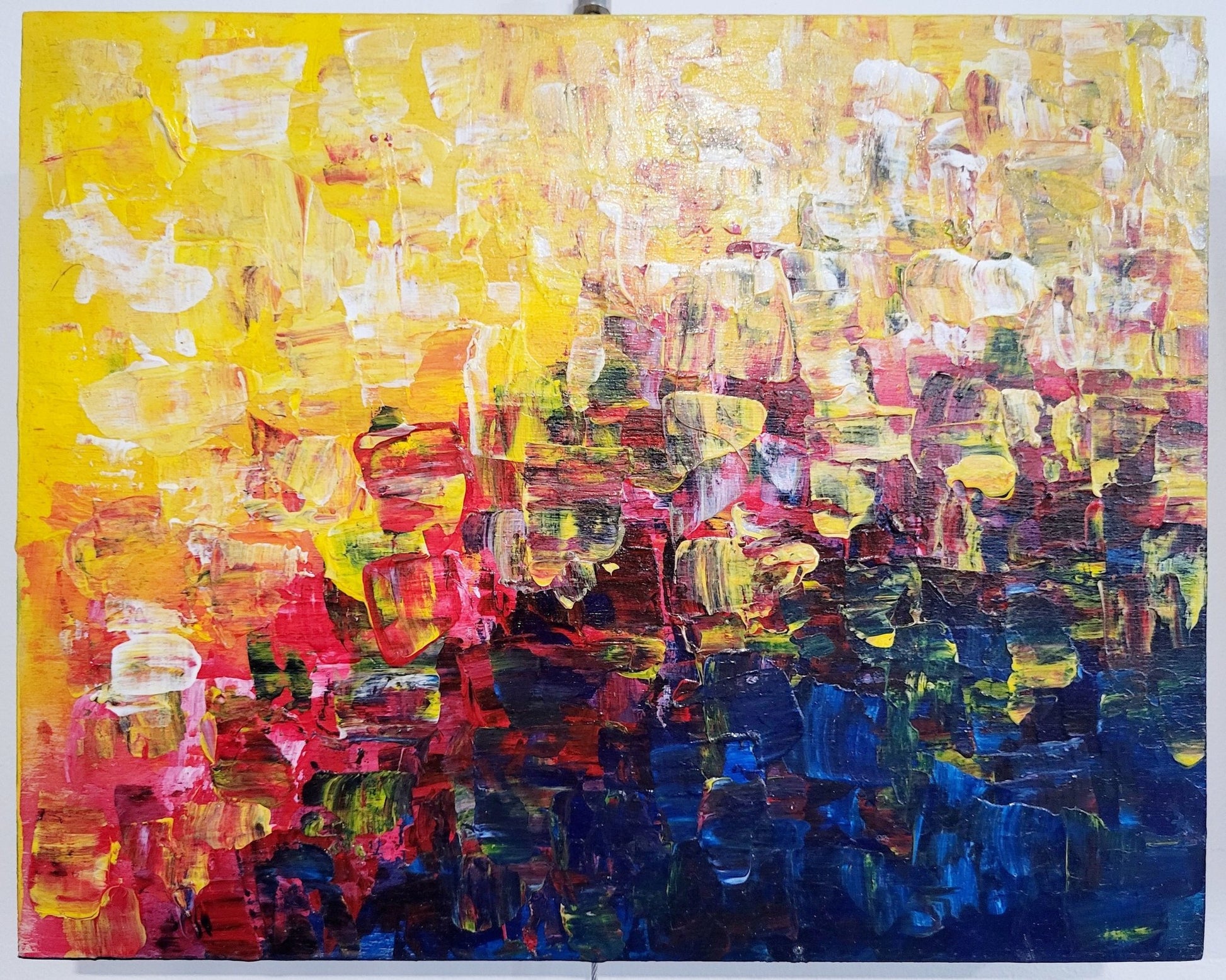 "Renouveau" triptyque 8 x 30 à l'acrylique - Christine Mercier atelier - boutique - Christine Mercier art