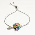 Bracelet ajustable en verre fusionné - Laparé bijoux.
