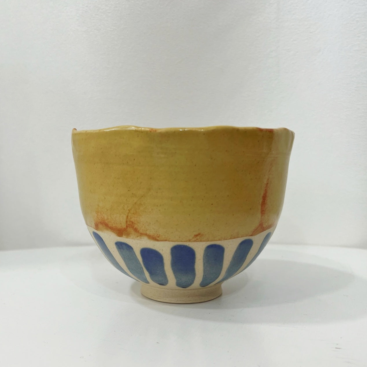Bol moyen jaune et bleu - Bia céramique