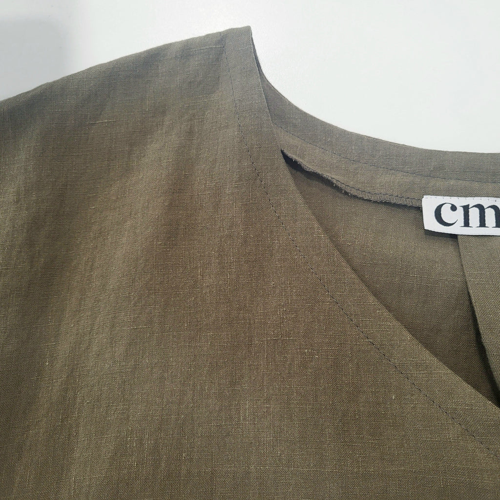 Andrée straight linen dress