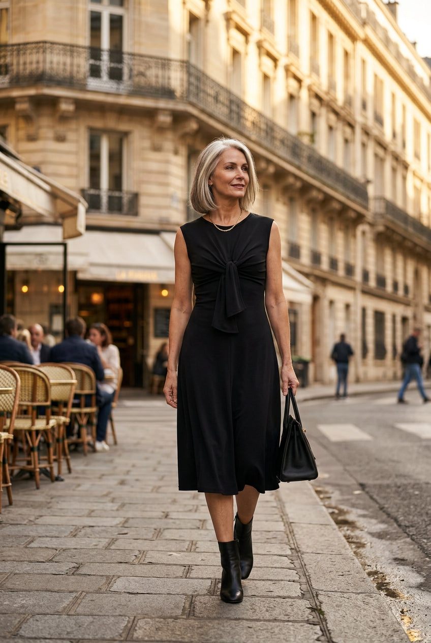 Robe Alice - style couture - noire