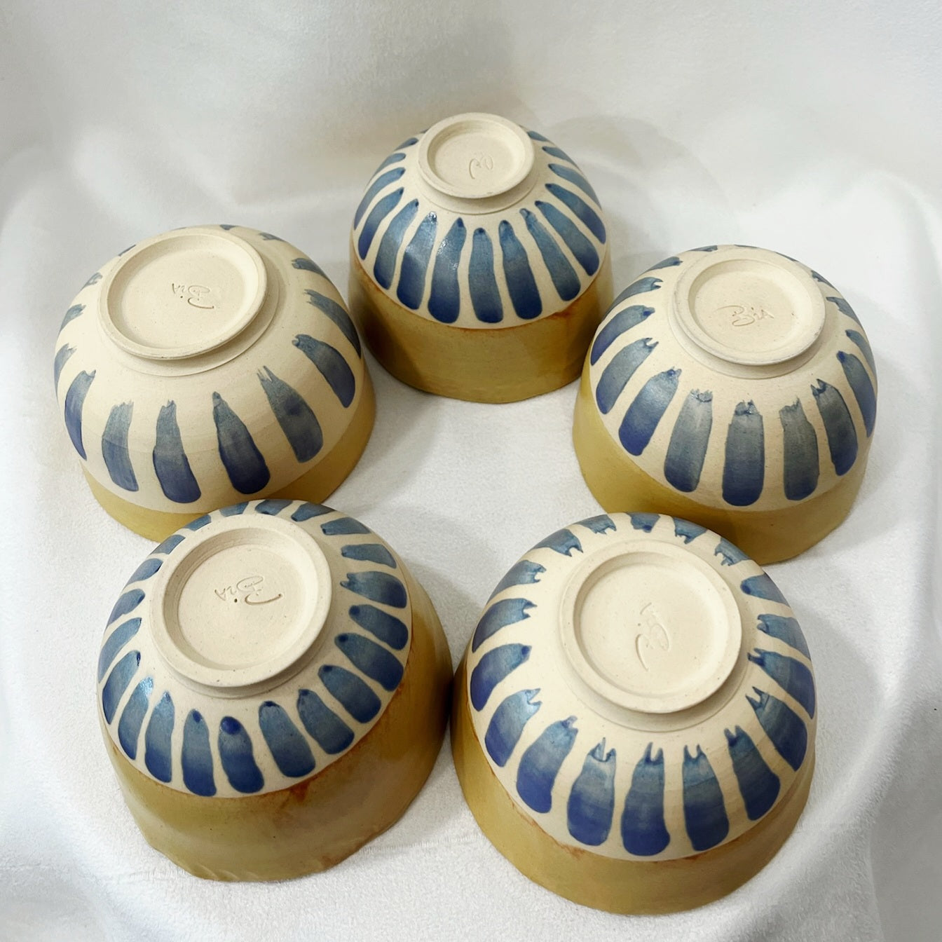 Bol moyen jaune et bleu - Bia céramique