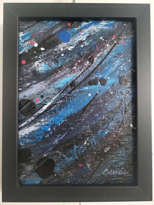 ''Parcelle d'espoir'' Oeuvre 7 x 5 à l'acrylique