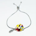 Bracelet ajustable en verre fusionné - Laparé bijoux.